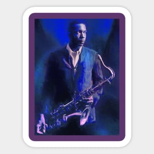 John Coltrane Jazz Legend Sticker